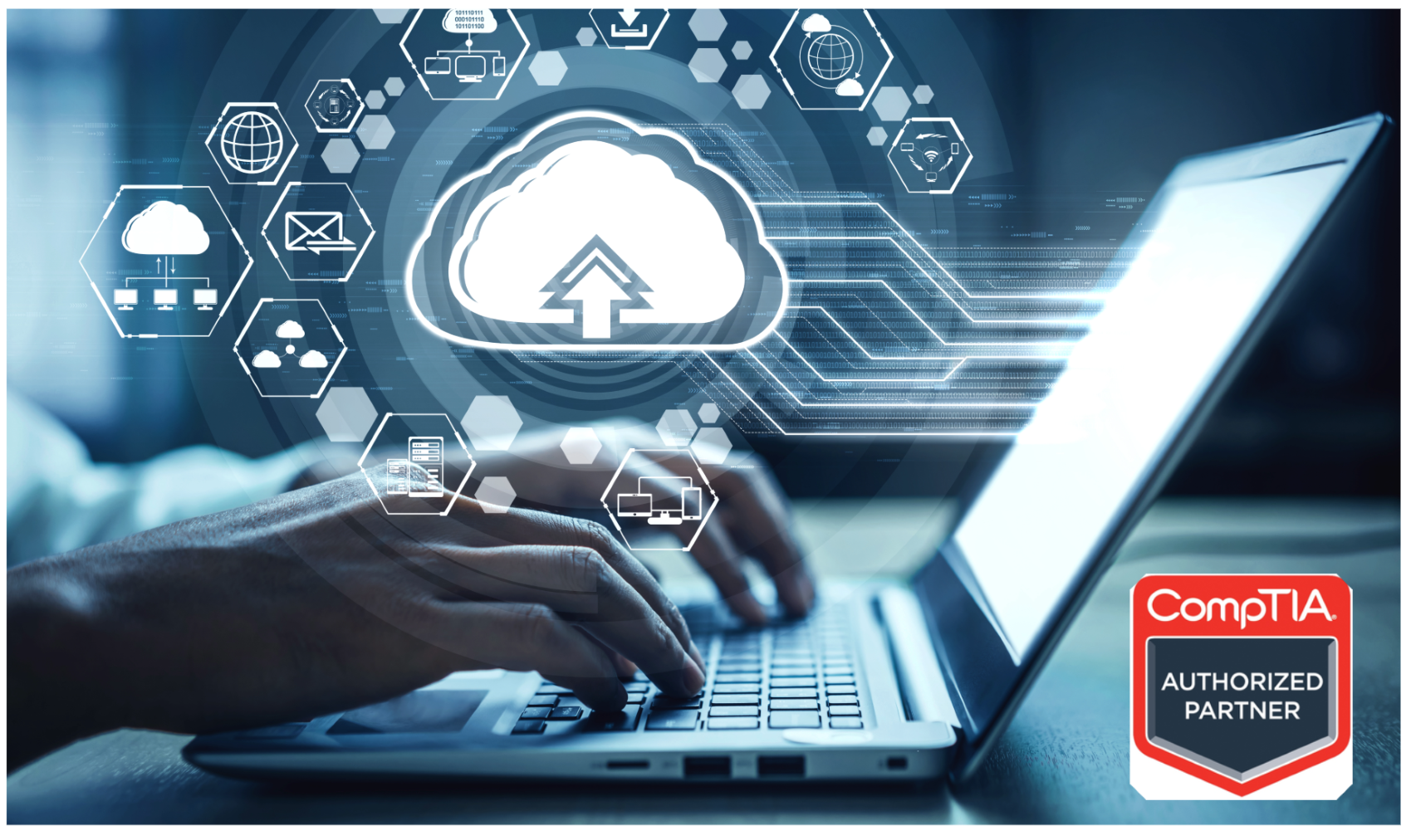 Online learner studying for CompTIA Security+ SY0-701 certification using LearnKey training platform
